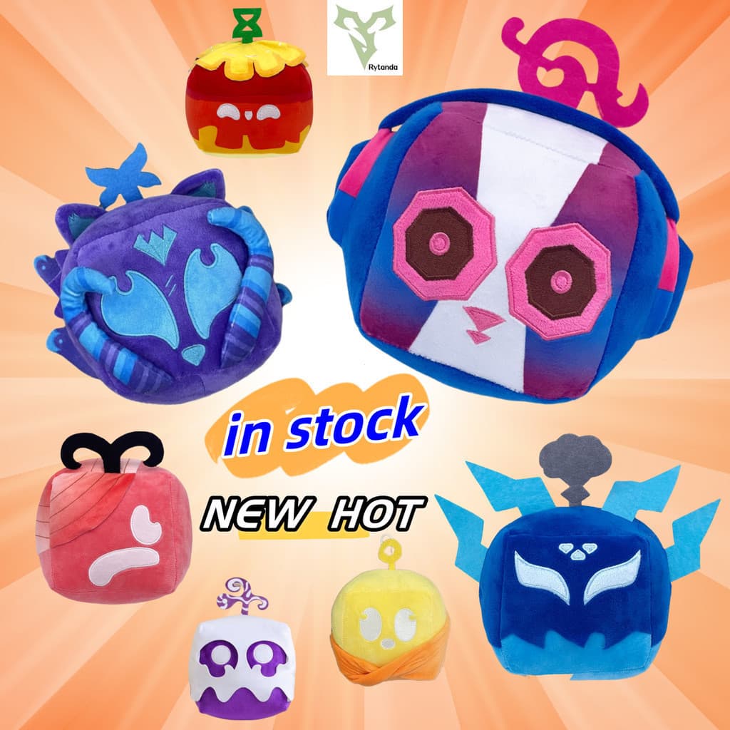 Rytanda Blox Fruits Anime Game Plush Toy New Fox Monkey Box Brinquedos De Pelúcia Plushie Almofada Engraçados Para Anive