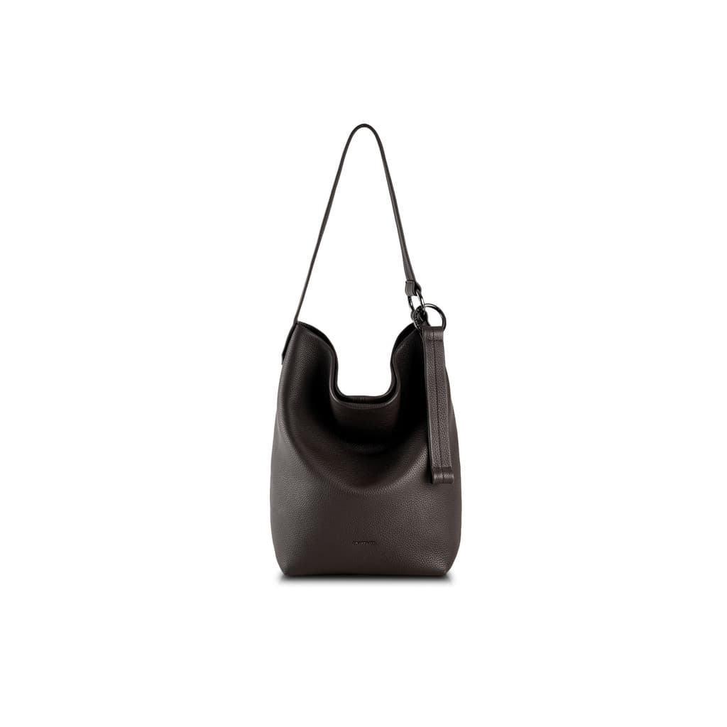 INJOYLIFE Nomad Bucket Bag Primeira Camada de Couro Casual Simples Grande Capacidade Commuter Ombro Messenger Bolsa para