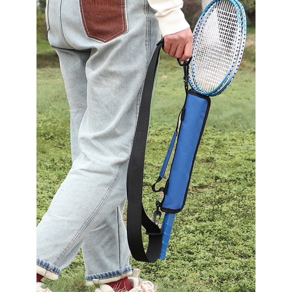 Saco de raquete de badminton Oxford pano saco de clube de badminton pequeno portátil simples Mini raquete saco protetor