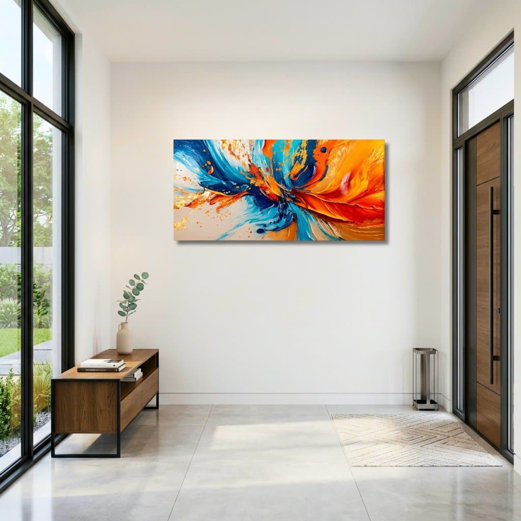 Quadro Decorativo "Banho de Cores" em Acrílico com Impressão UV