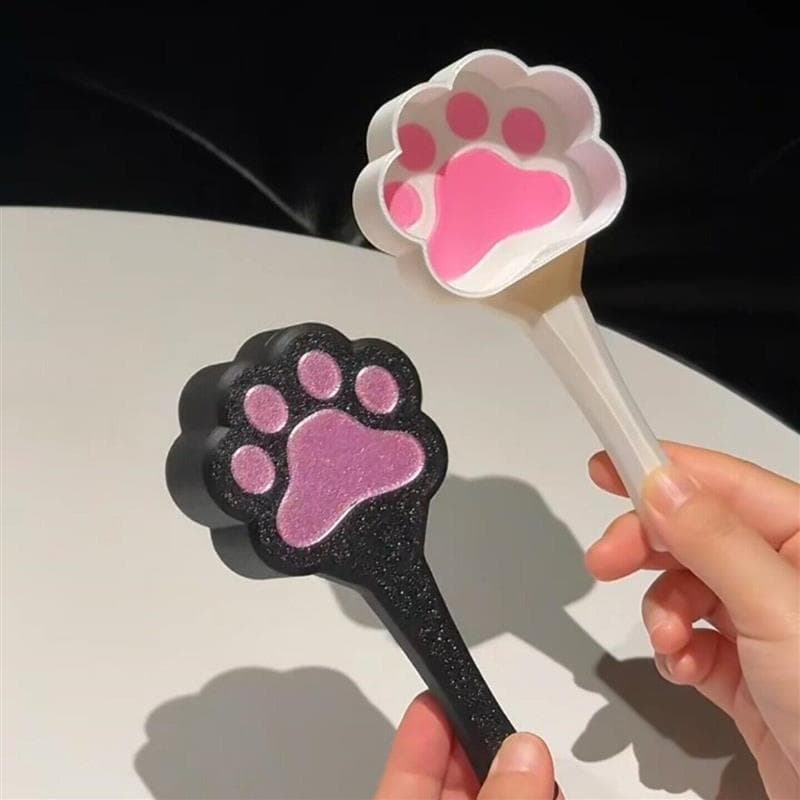 Colher de comida de gato com garra de gato, Material de impressão 3D, colher de comida para animais de estimação, alto v