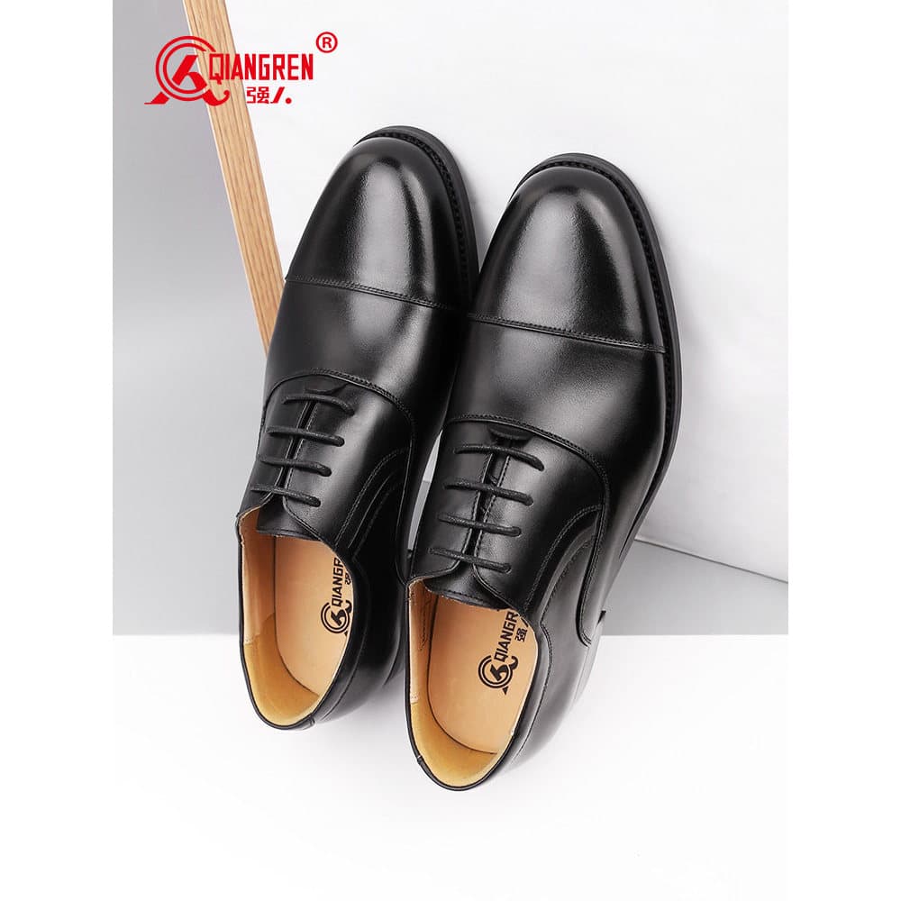 Strongman 3515 Sapatos masculinos de couro genuíno de três articulações Couro genuíno Business Formal Wear Commuter Shoe