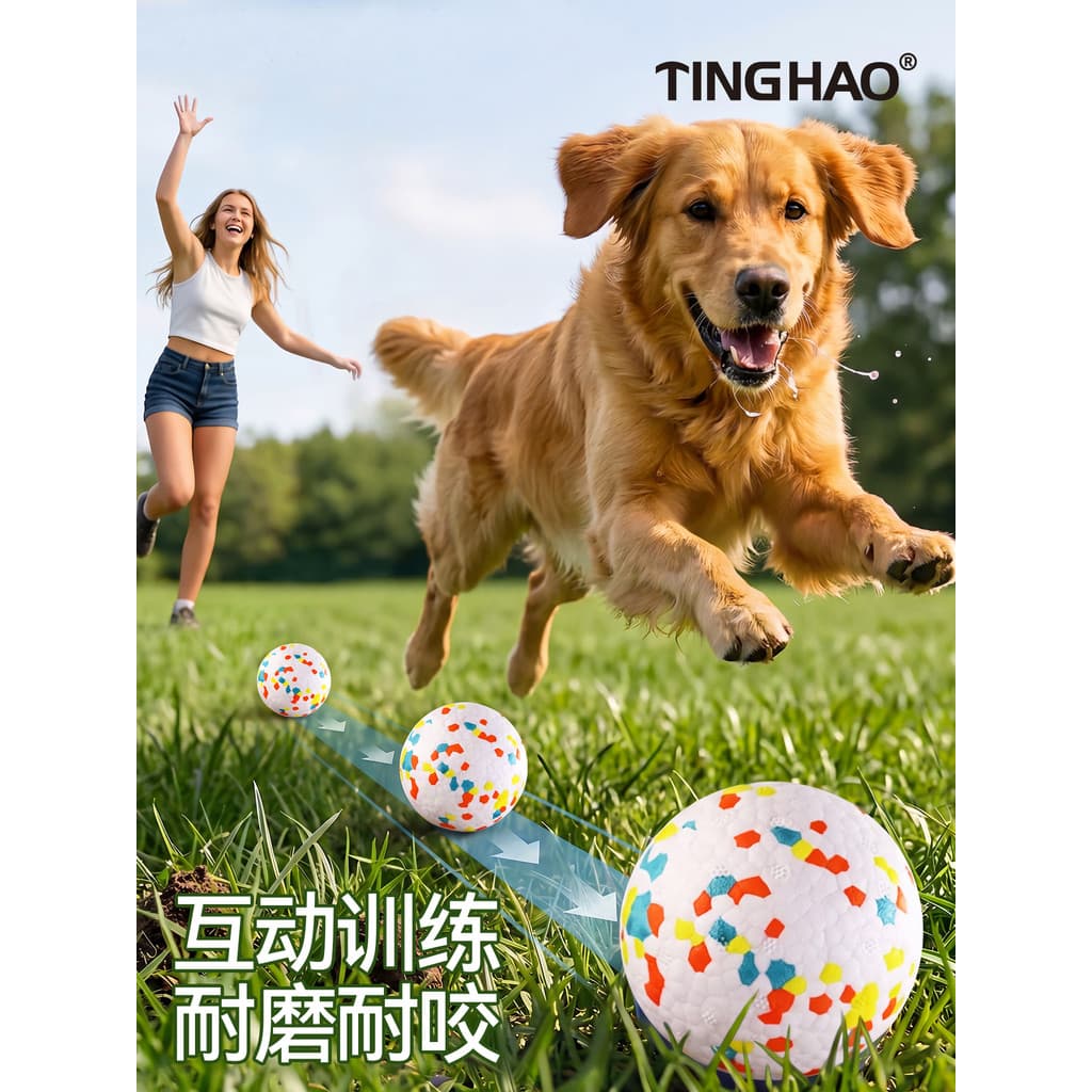 Brinquedo para cachorro Molar resistente à mordida bola elástica interativa alívio do tédio ferramenta útil filhote de c
