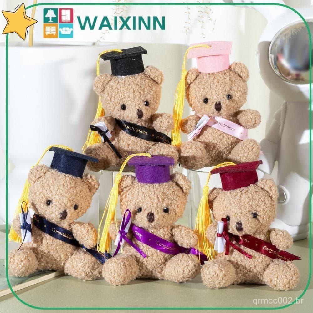 Brinquedo De Pelúcia De Urso WAIXINN , Chaveiro De 13 Cm De Desenho Animado Adorável , Dr . Bonecos De Formatura