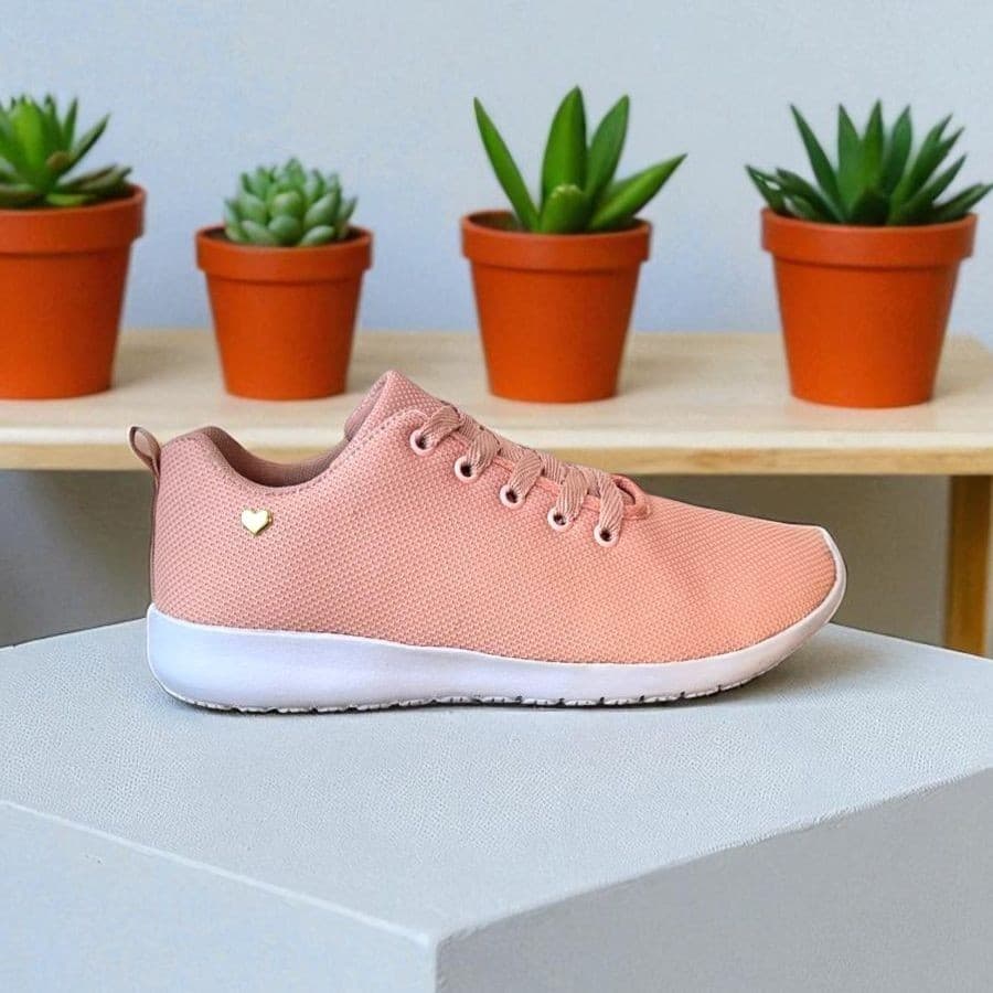Tênis Feminino Casual Tecido Respirável Maleável Adapta ao Seu pé Conforto Estilo Dia a dia Trabalho