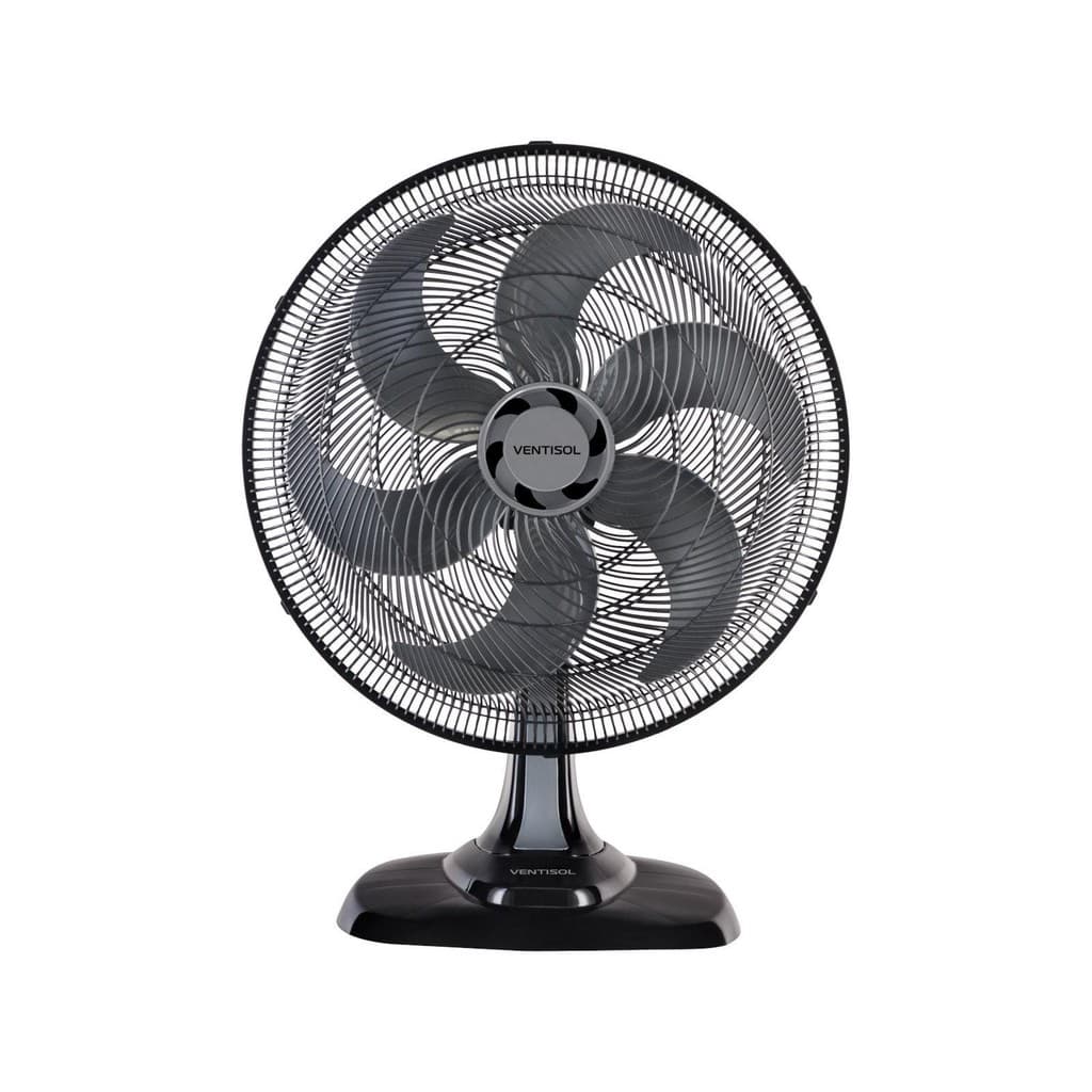 Ventilador Osc Mesa Turbo 6 50cm 6 Pás - 220v -  Preto/prata