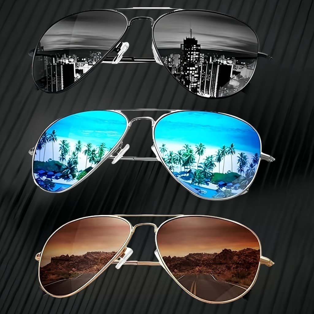 Óculos de Sol da Moda para Homens e Mulheres, Óculos de Sol para Dirigir e Pescar, Óculos de Sol e Acessórios ------