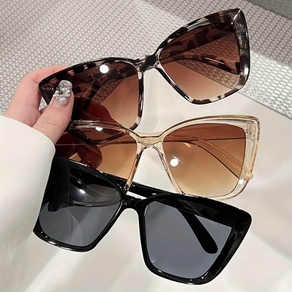 Óculos de Sol Esportivos da Moda para Mulheres, Estilo Olho de Gato, Estampa Clássica de Leopardo, Óculos de Sol Moderno