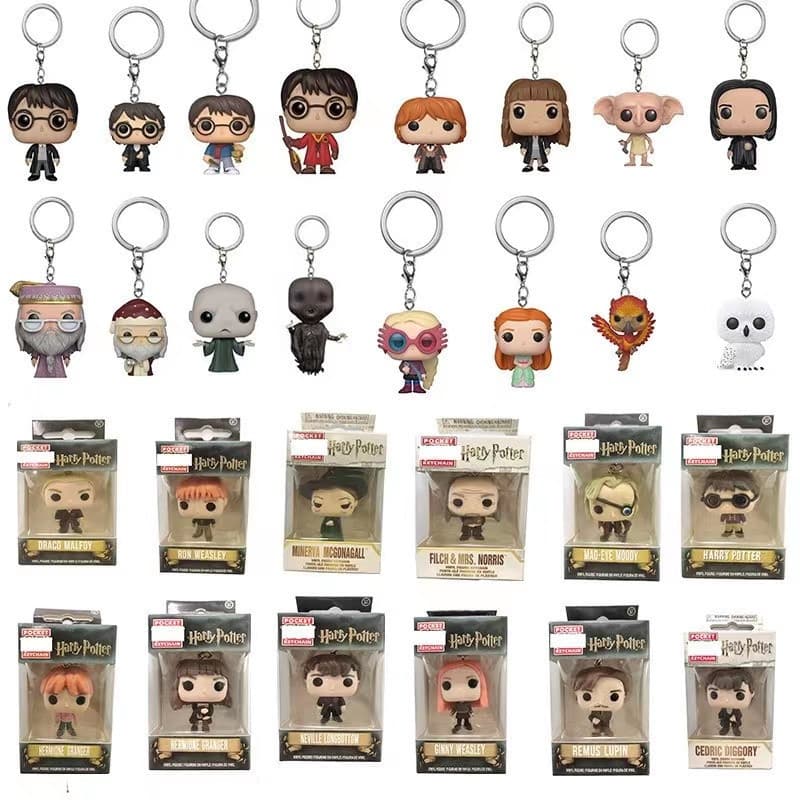 Chaveiro De Boneca Harry Potter Malfoy Lupin Luna Hermione Dumbledore Dobby Raposa Coruja Hedwig