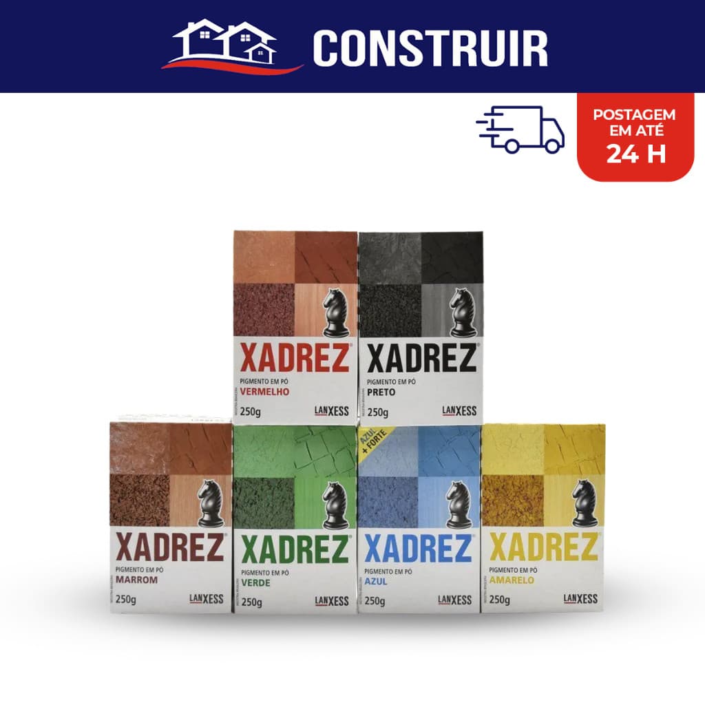 Pigmento Corante Xadrez em Pó 250g Todas as Cores Tonalizante em Pó Pigmentos para Tintas