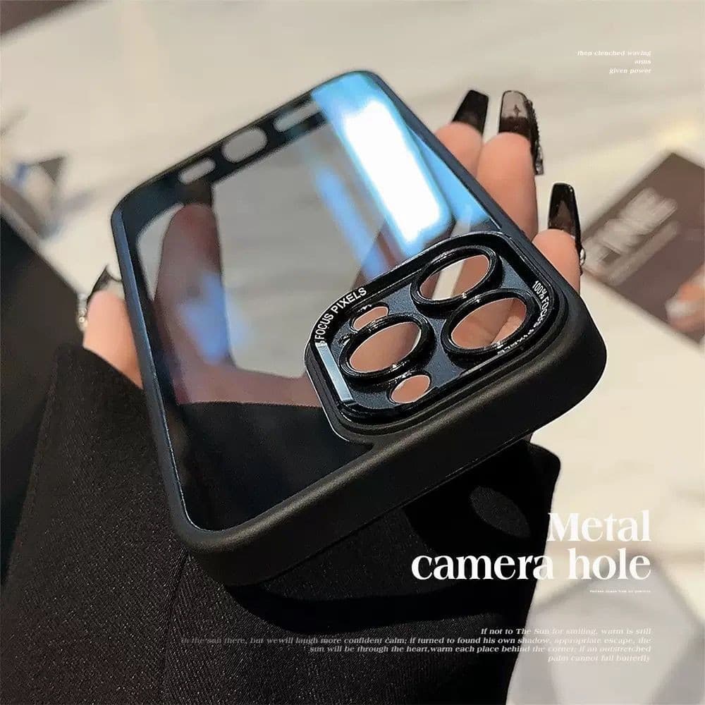 Capa Capinha Case De Luxo Compatível Para iPhone 17 16 15 14 13 Pro Max Lente Premium Elegante Proteção Câmera