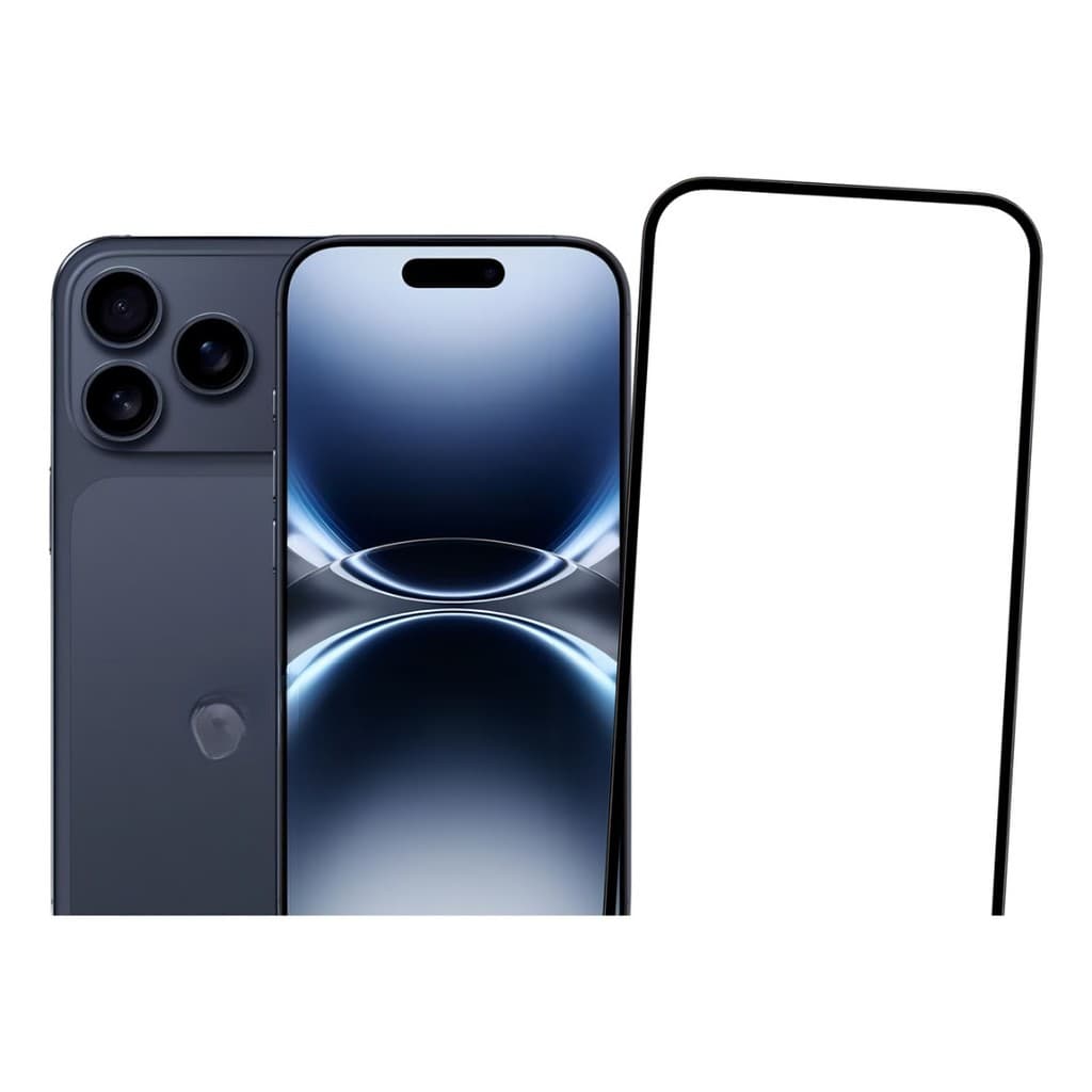 Película De Vidro Protetora Resistente Tela 3d Bordas Pretas iPhone 17 Pro Max