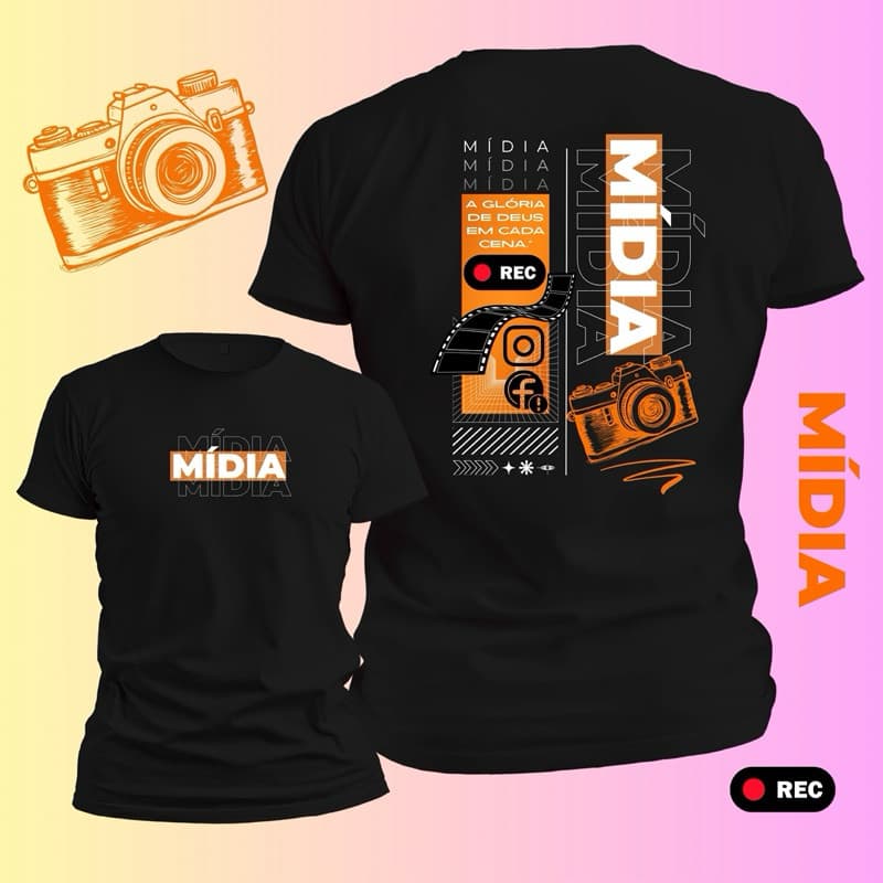 camiseta midia personalizadas cristã