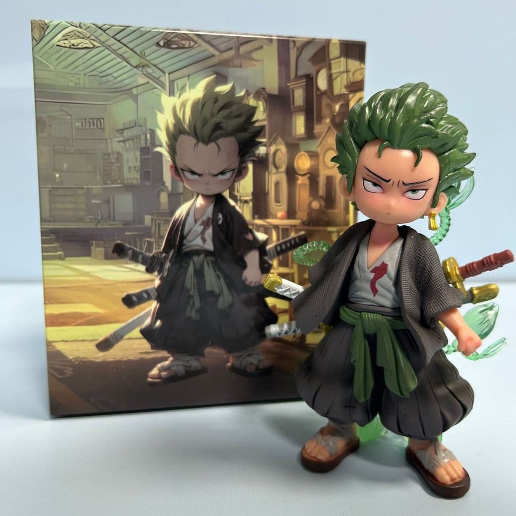 Figura de uma peça versão Q Sauron Zoro dois anos depois modelo de Anime bidimensional boneca de decoração em caixa