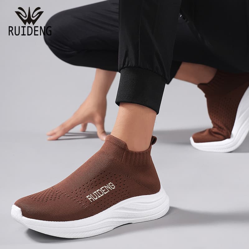Ruiden sapatos casuais ao ar livre sapatos masculinos malha respirável tamanho grande das mulheres dos homens mesmo esti