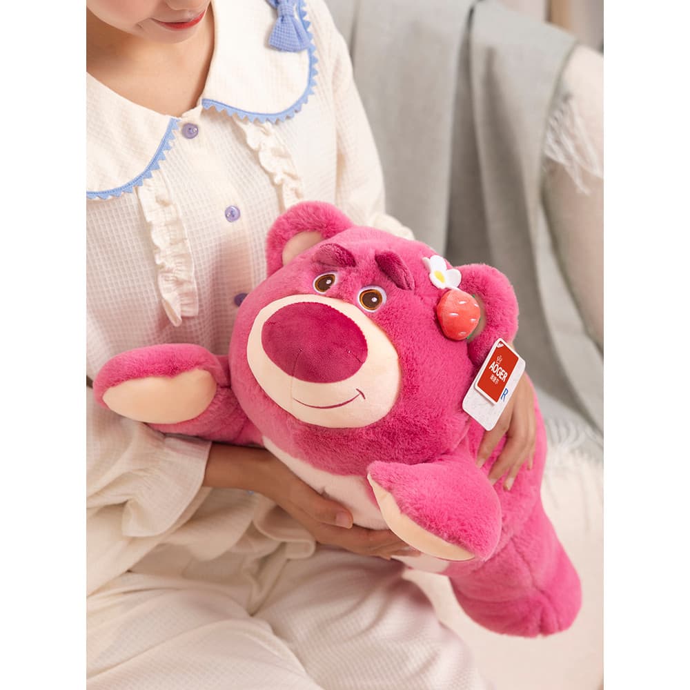 Genuíno Disney filhote de cachorro morango urso travesseiro dormir boneca Ragdoll brinquedo de pelúcia feminino presente