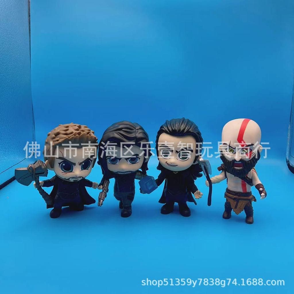 Marvel Guardiões da Galáxia Homem de Ferro Thor Warlock Groot Star-Lord Loki Figura de Ação Modelo Brinquedo