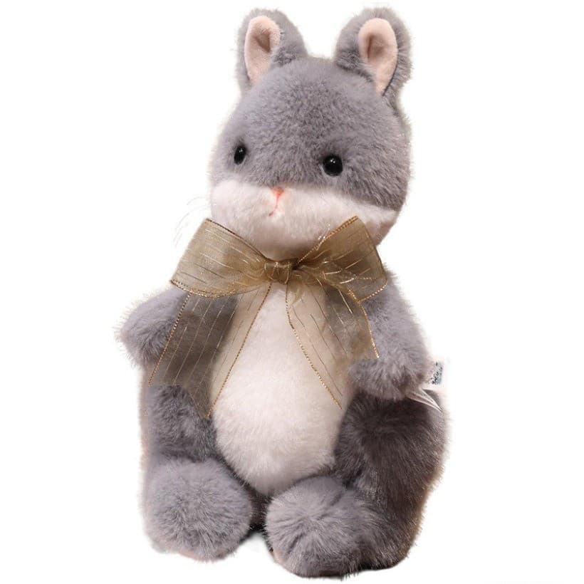 Super Macio Toque Bonito Dos Desenhos Animados Em Pé Coelho Cinza Boneca De Pelúcia Brinquedo Crianças Dormindo Reconfor