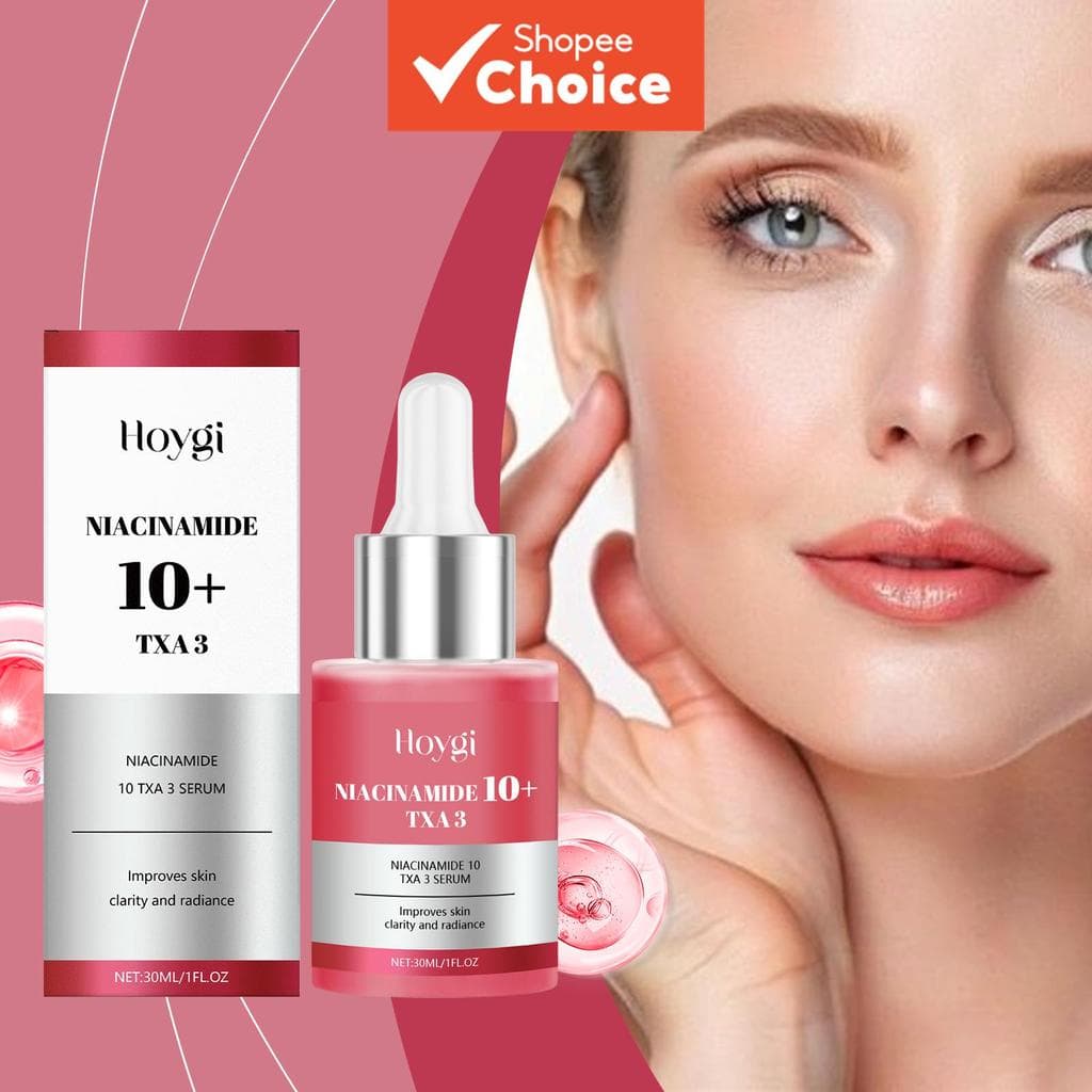 Hoygi Sérum Niacinamida 10+ TXA 3 [30ml] Hidratante Facial Ácido Hialurônico para Brilho Radiante e Clareamento,
