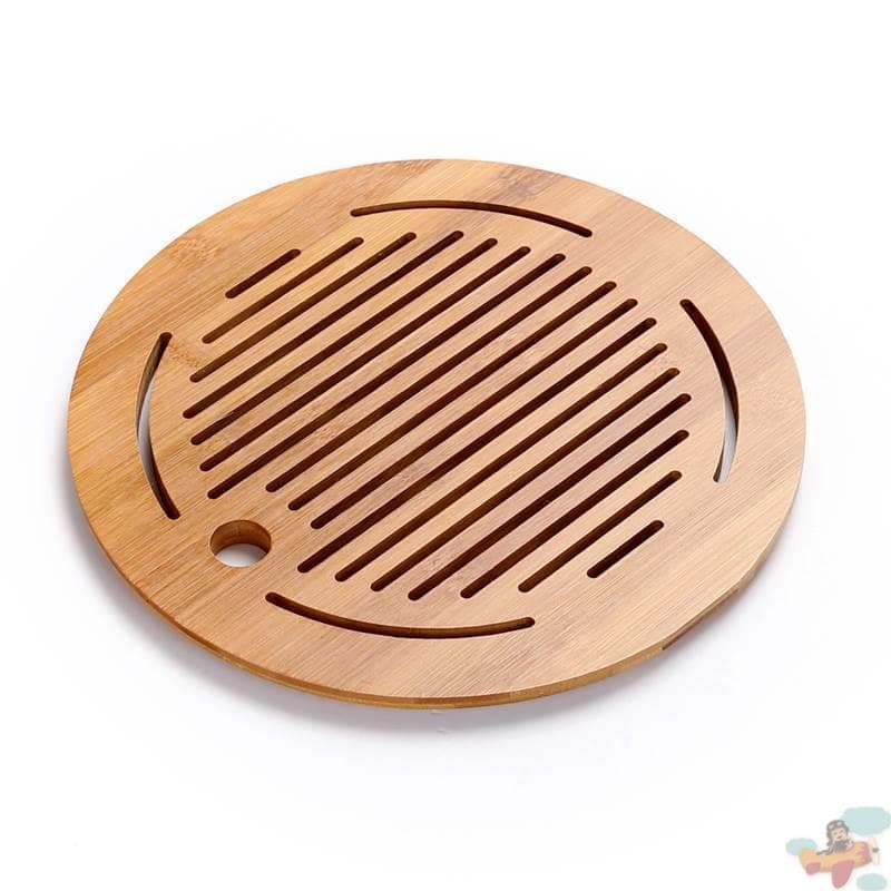Bandeja de chá seco de cerâmica estilo japonês, acessórios, painel de bambu Natural, bandeja de chá simples, painel únic