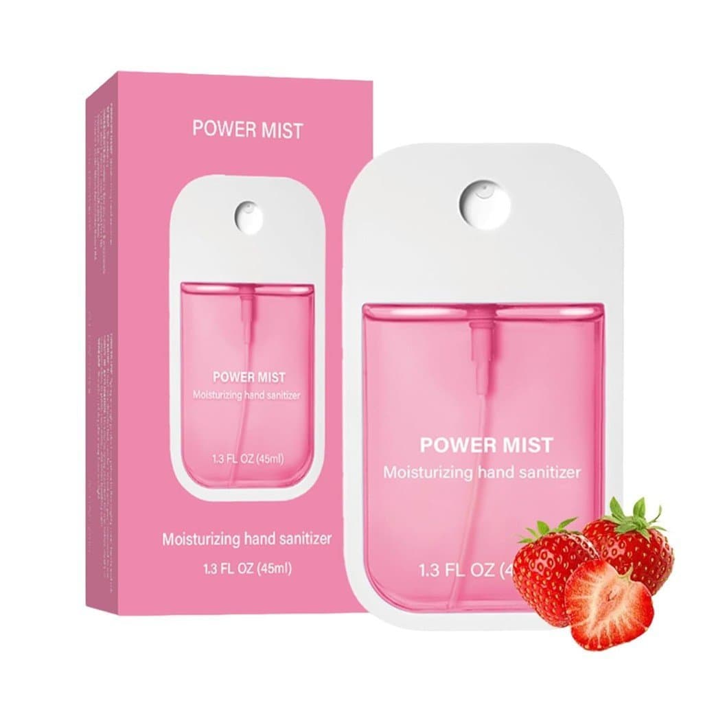 Spray Higienizador de Mãos Hidratante Power Mist, Spray Higienizador de Mãos Portátil em Tamanho de Viagem, 500 Pulveriz