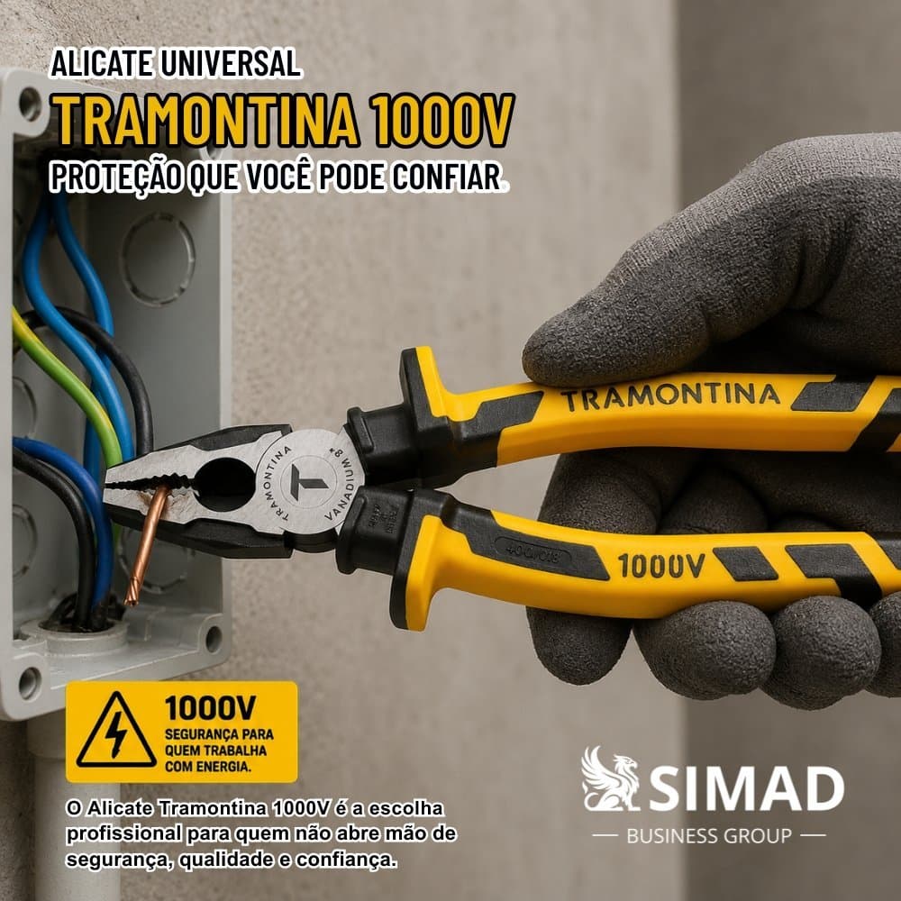 ALICATE UNIVERSAL 8 TRAMONTINA MASTER 1000 VOLTS  COD41001128