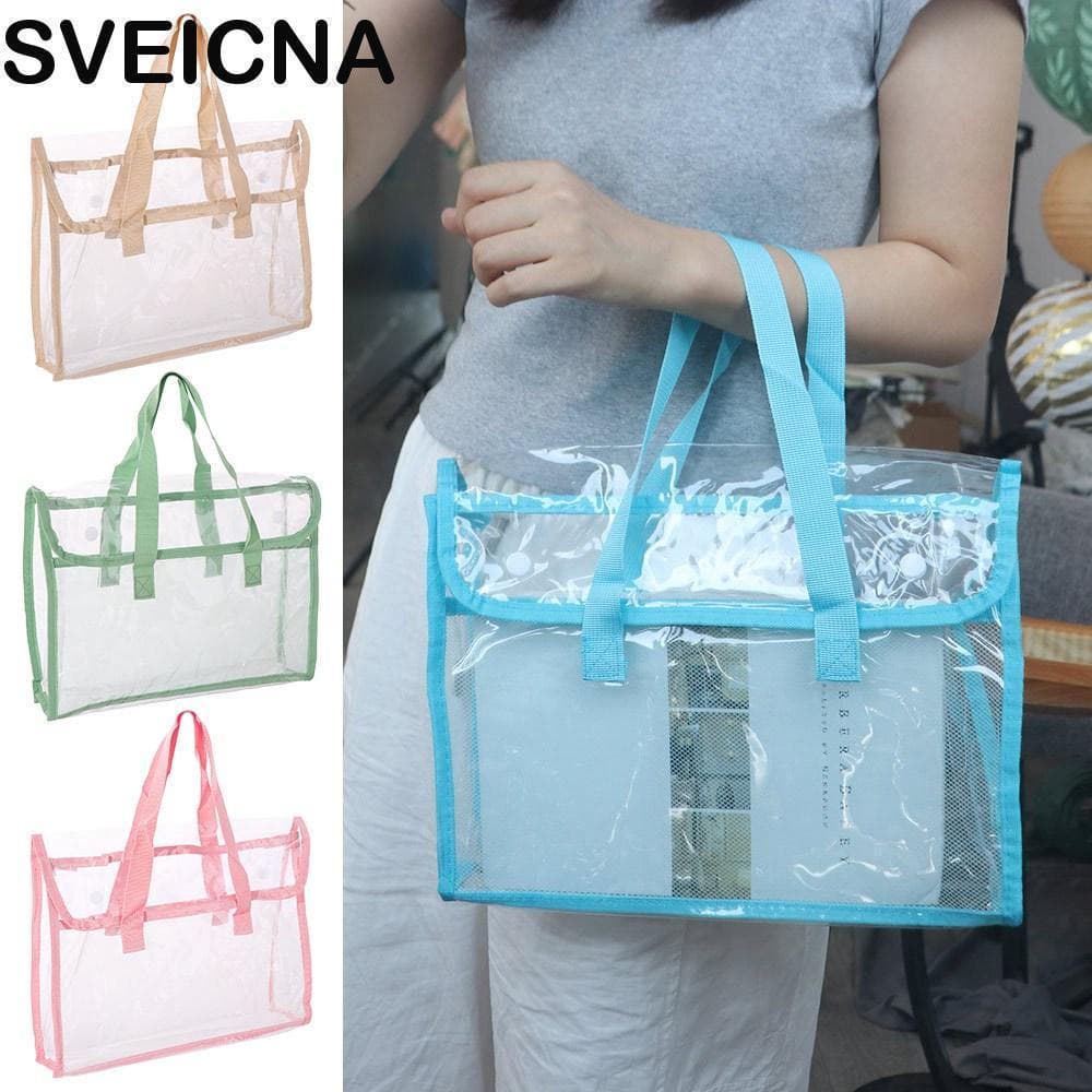 Saco De Exame Transparente SVEICNA , Armazenamento De Papel De Teste Durável De Grande Capacidade Documentos De PVC De M