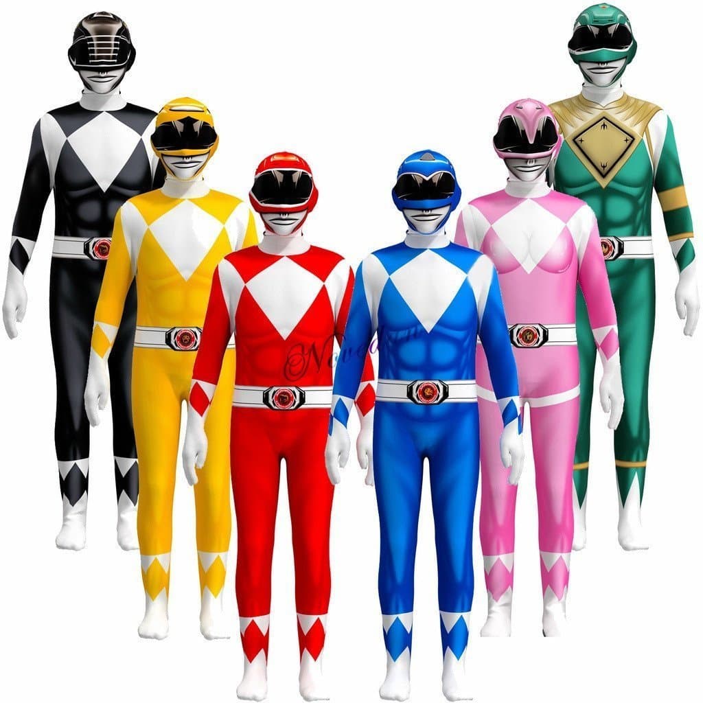 Power Rangers Fantasia Para Meninos Samurai Sentai Shinkenger Fato De Banho Homens Adultos Super-Herói Cosplay Festa