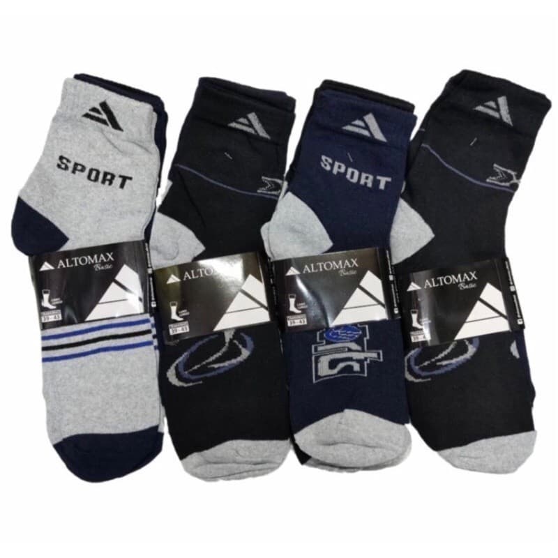 Kit 3 a 12 Pares de Meias Masculina Cano Longo Grosso Alto Max Confortável