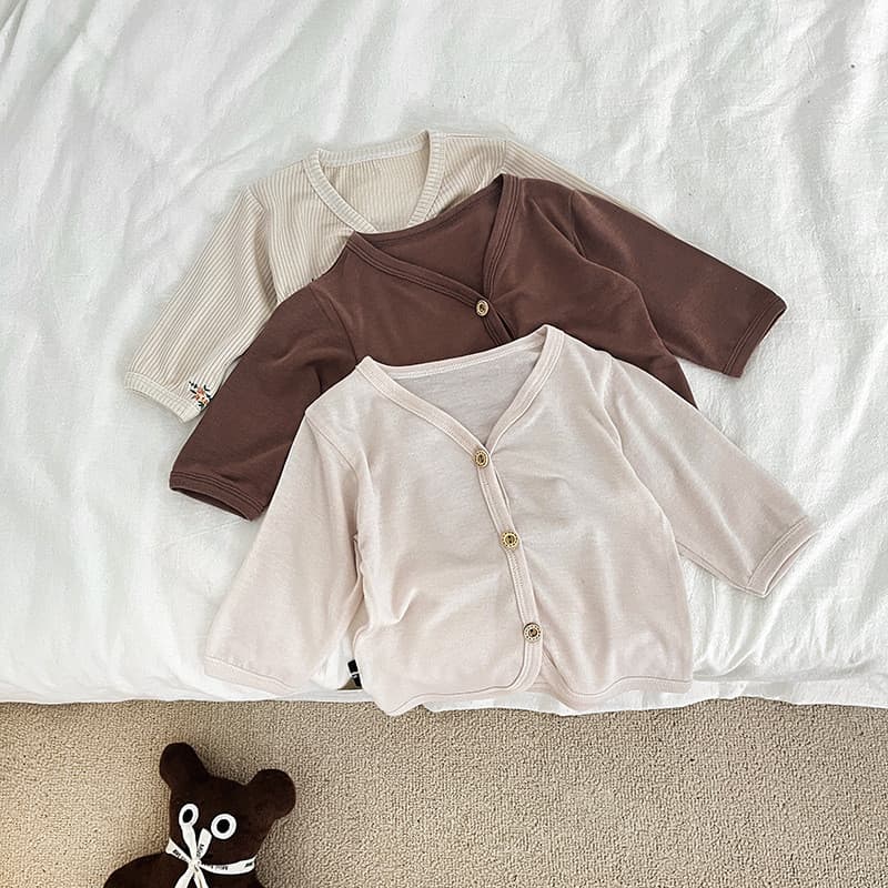 Verão roupas de bebê jaqueta fina Cardigan verão meninos roupas de pele meninas puro algodão manga comprida roupas prote