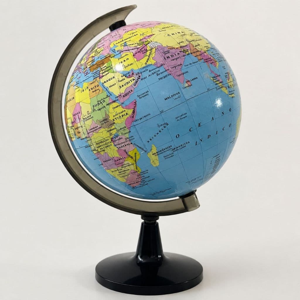 Globo Terrestre Giratório Elegante Decorativo