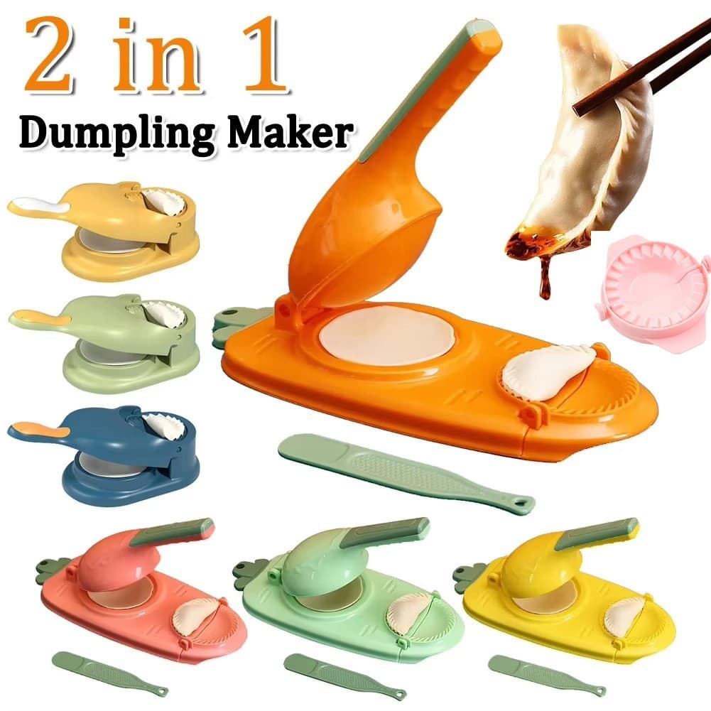 Molde Manual para Dumplings, Prensa de Massa, Ferramentas de Cozimento, Utensílios de Pastelaria, Máquina 2 em 1 de Alta