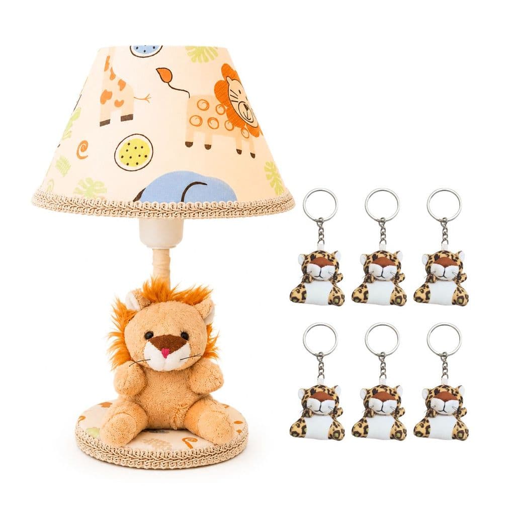 Kit Safari Baby: Abajur Decorativo + 6 Lembrancinhas