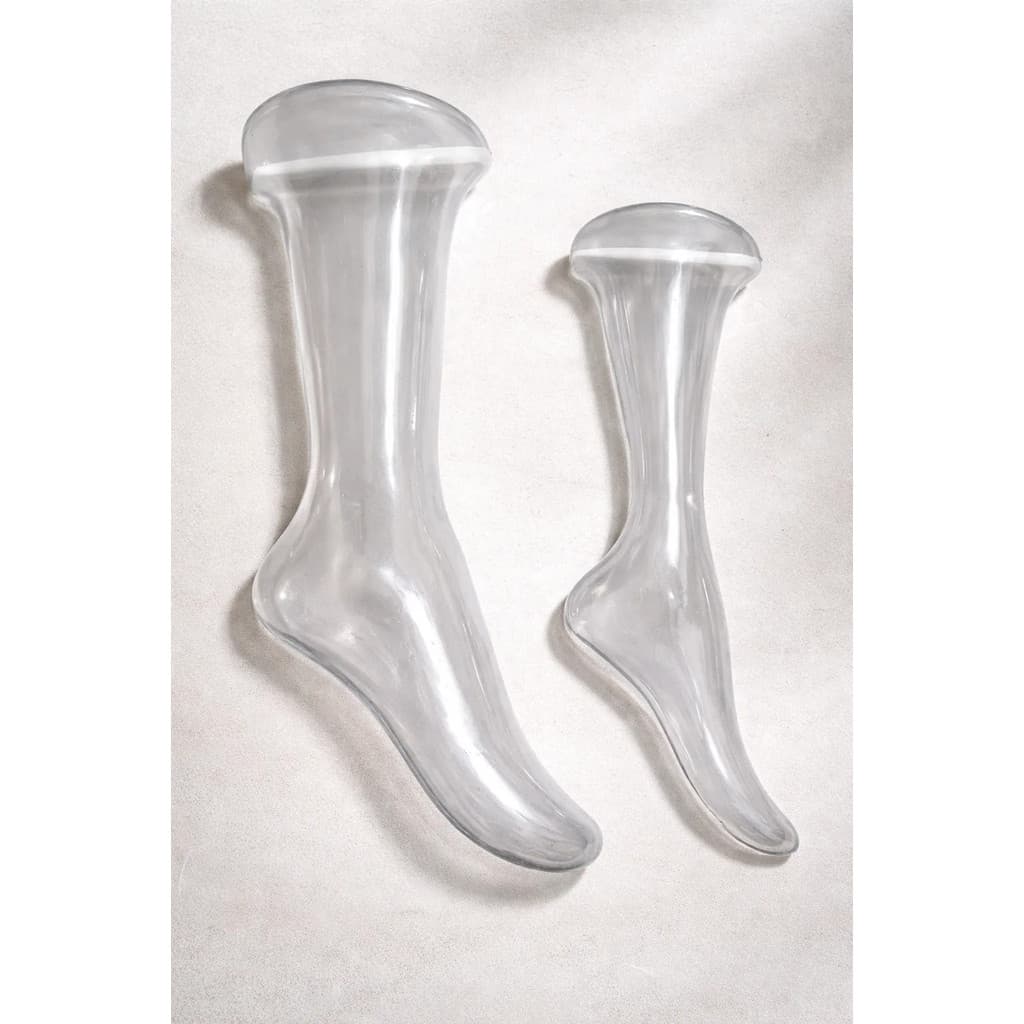 Manequim De Pé Para Meia Expositor Pvc P Transparente 5 Unid