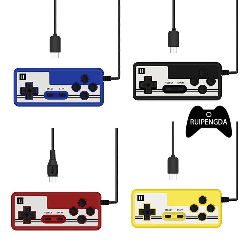 Retroportátil Mini Joystick Portátil Com Fio Remoto gamepad Controlador De Jogo De Reposição Para console De Jogos FC