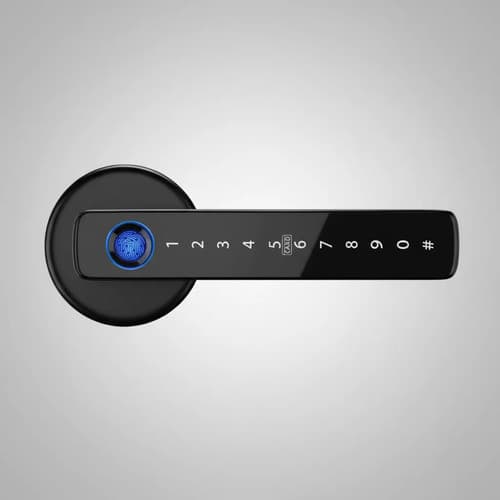 Fechadura Digital Biométrica Aitek Sigma FE10 Digital Senha Cartão RFID Chave Liga Alumínio Smart Lock Residencial