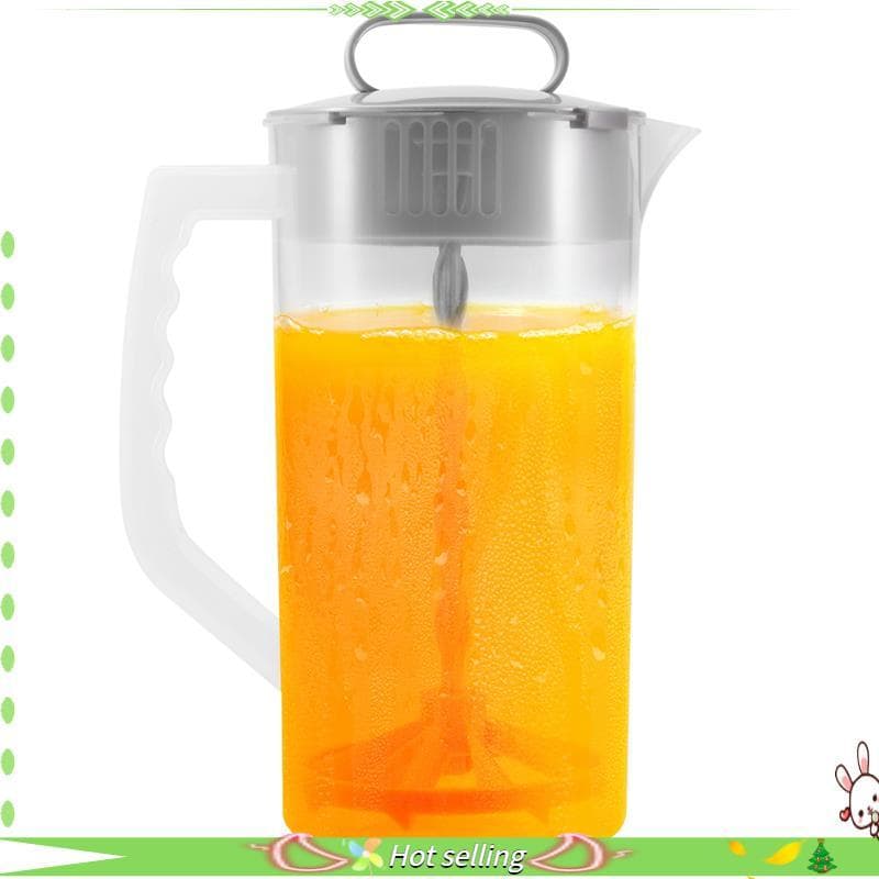 [Qualidade C] Jarra De Mistura Para Bebidas , Água De Plástico De 2 Quartos/64 Onças Com Tampa , Recipiente De Suco Fáci