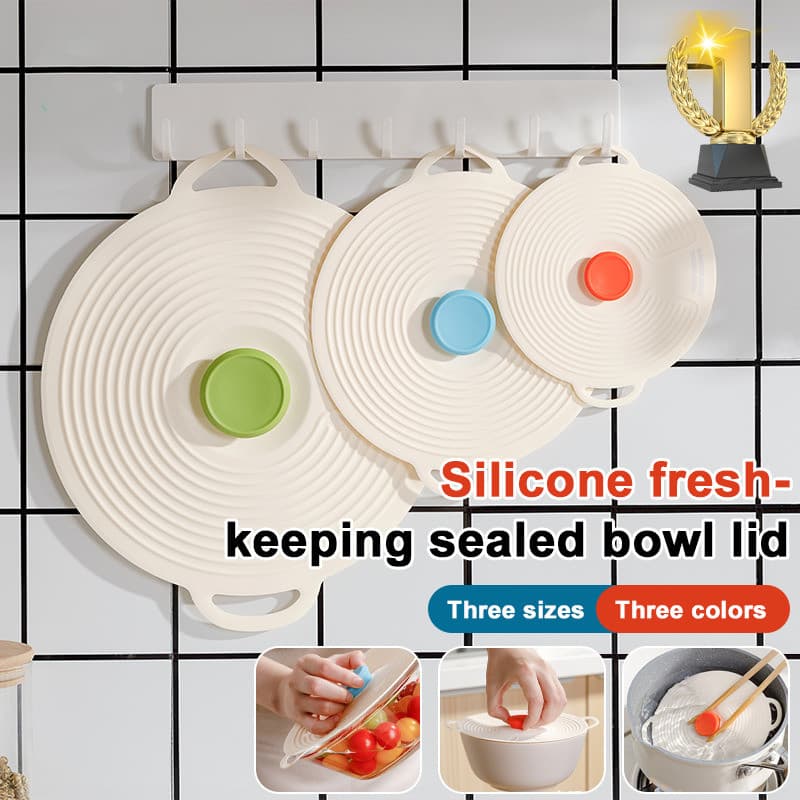 [À Prova D'Água e Flexível] Tampas De Silicone Reutilizáveis/Fácil De Limpar/Preservação De Alimentos
