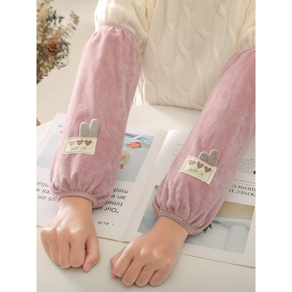 Manga feminina ins na moda manga de trabalho longa Anti-sujo bonito moda outono inverno manga de escritório
