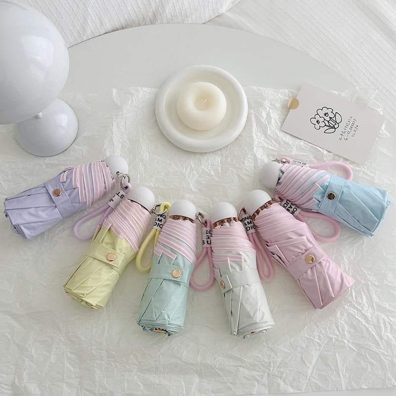 Ins guarda-chuva de vento 50% de desconto guarda-sol feminino protetor solar Anti-ultravioleta dobrável pequeno convenie