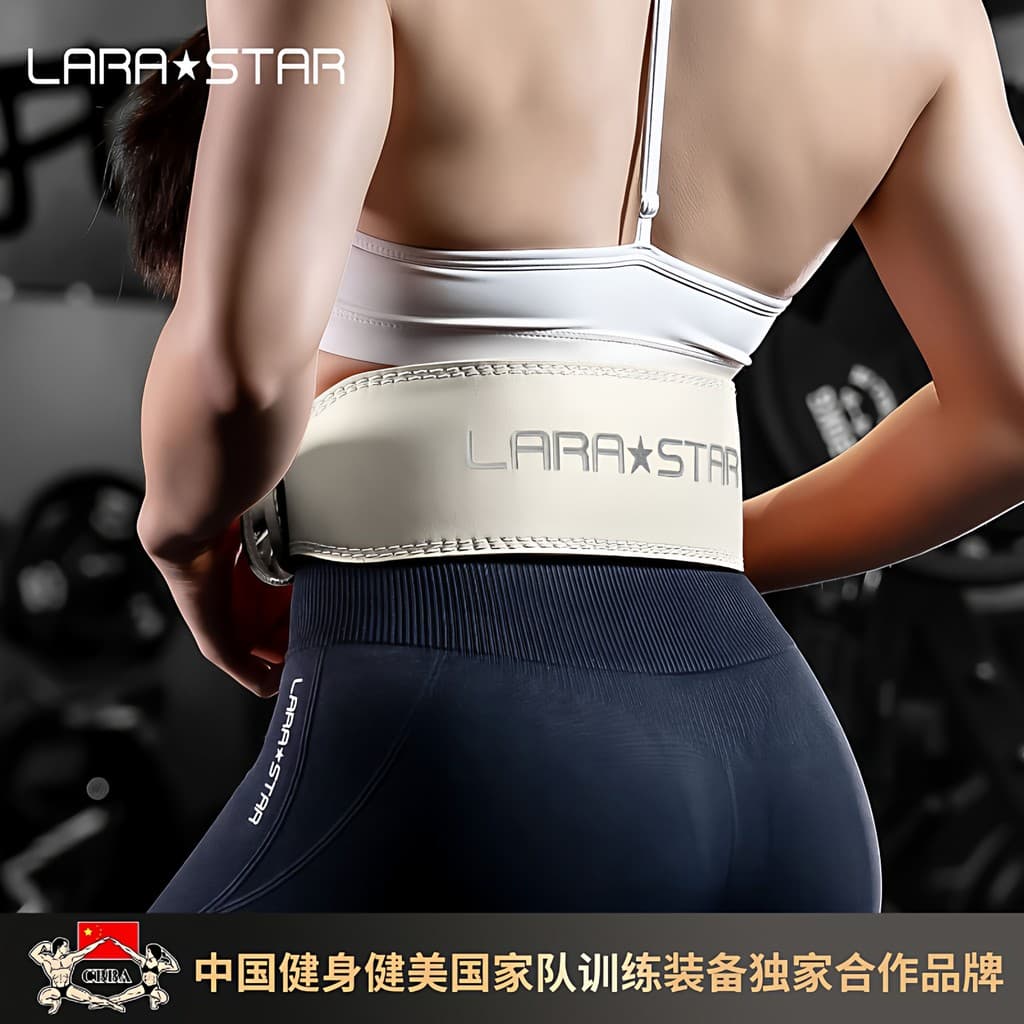 Laura estrela cinto de Fitness agachamento Deadlift homens mulheres levantamento de peso cinto de couro esportes treinam