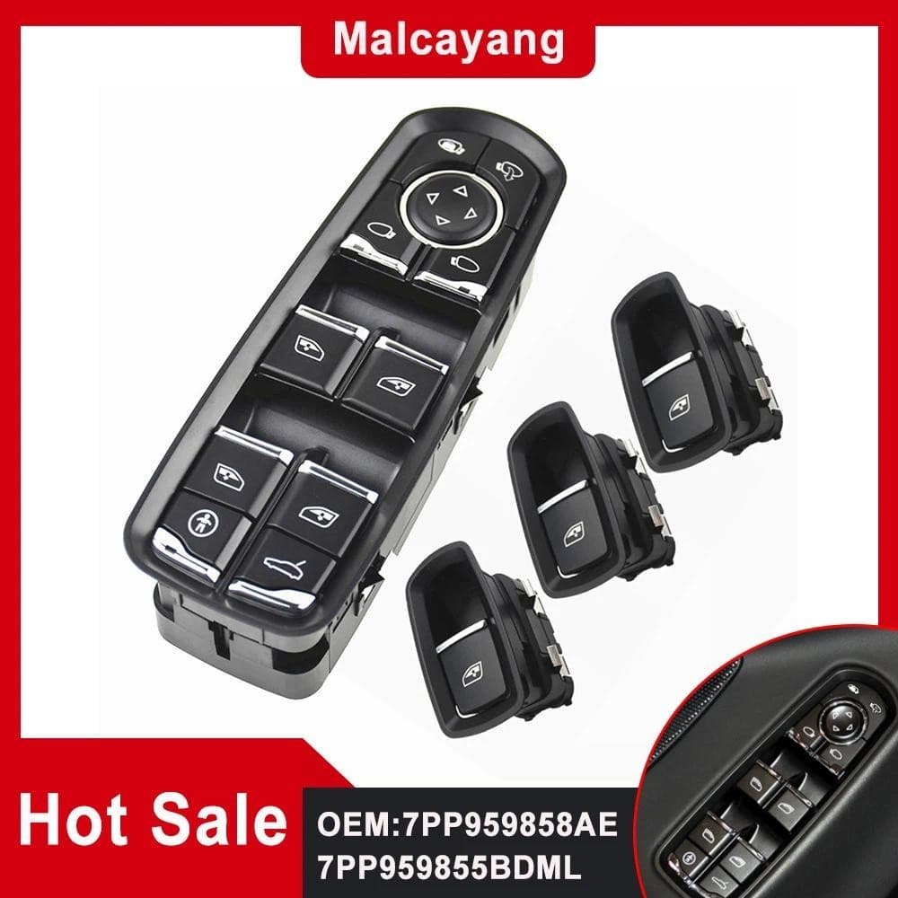 Para Porsche Macan 2015-2018 Panamera 2011 2012 2013-2015 Cayenne 7pp959858botão Do Interruptor De Controle Da Janela Es