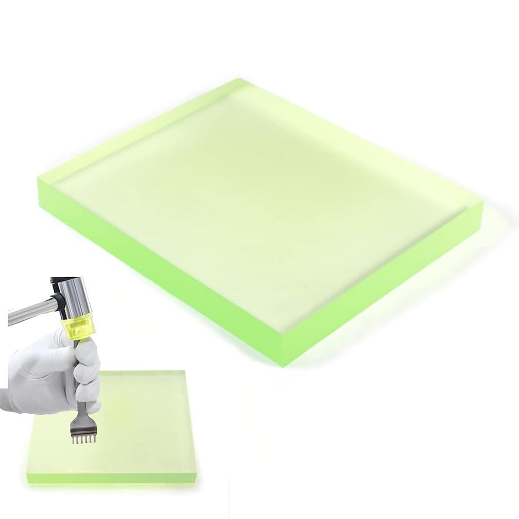 Auniwaig Base de Borracha para Punção de Couro, Tapete de Borracha Antirruído para Corte e Estampagem de Couro, Ferramen