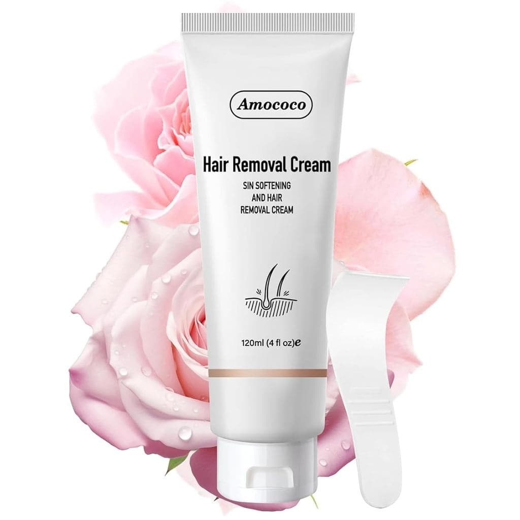Creme Depilatório, Fórmula Suave com Aloe Vera e Vitamina E, Suavizante para a Pele, 4 fl oz (Rosa)