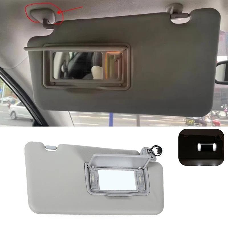 Para Renault Koleos 2008-2016 Frente Sunvisor Com Espelho De Maquiagem Luz Acessórios Do Carro 96401JY65A 964005494R