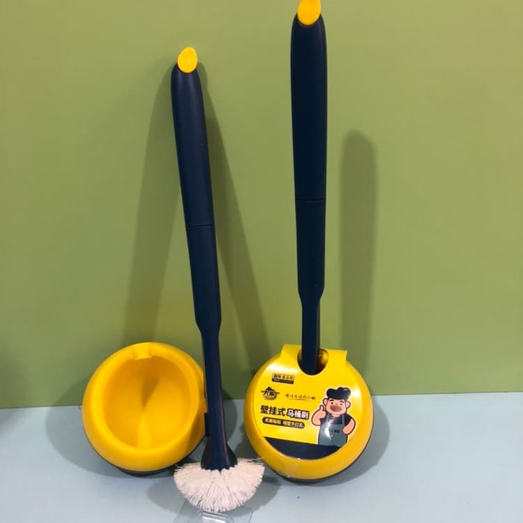 Dapeng Shu 803 montado na parede pequeno hemisfério redondo escova de vaso sanitário adesivo sem costura com Base 39 fre
