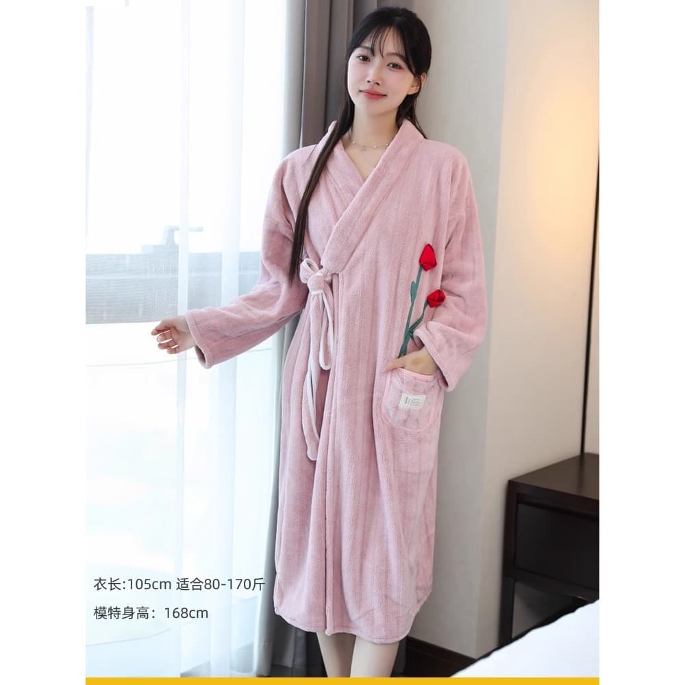 Toalha de banho roupão feminino outono inverno estilo 2026 novo estilo wearable secagem rápida mais absorvente inverno w