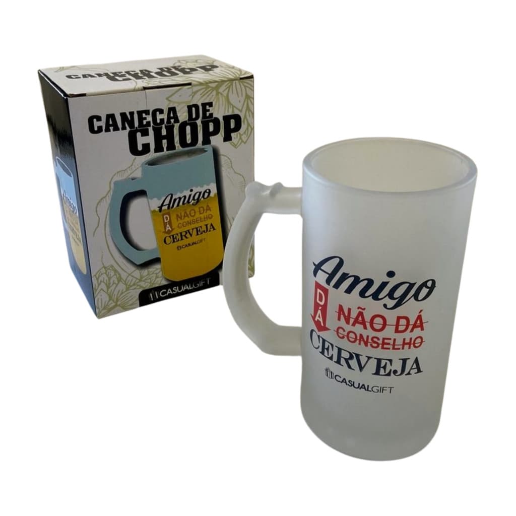 Caneca Chopp Fosca Amigo Dá Cerveja 480ml