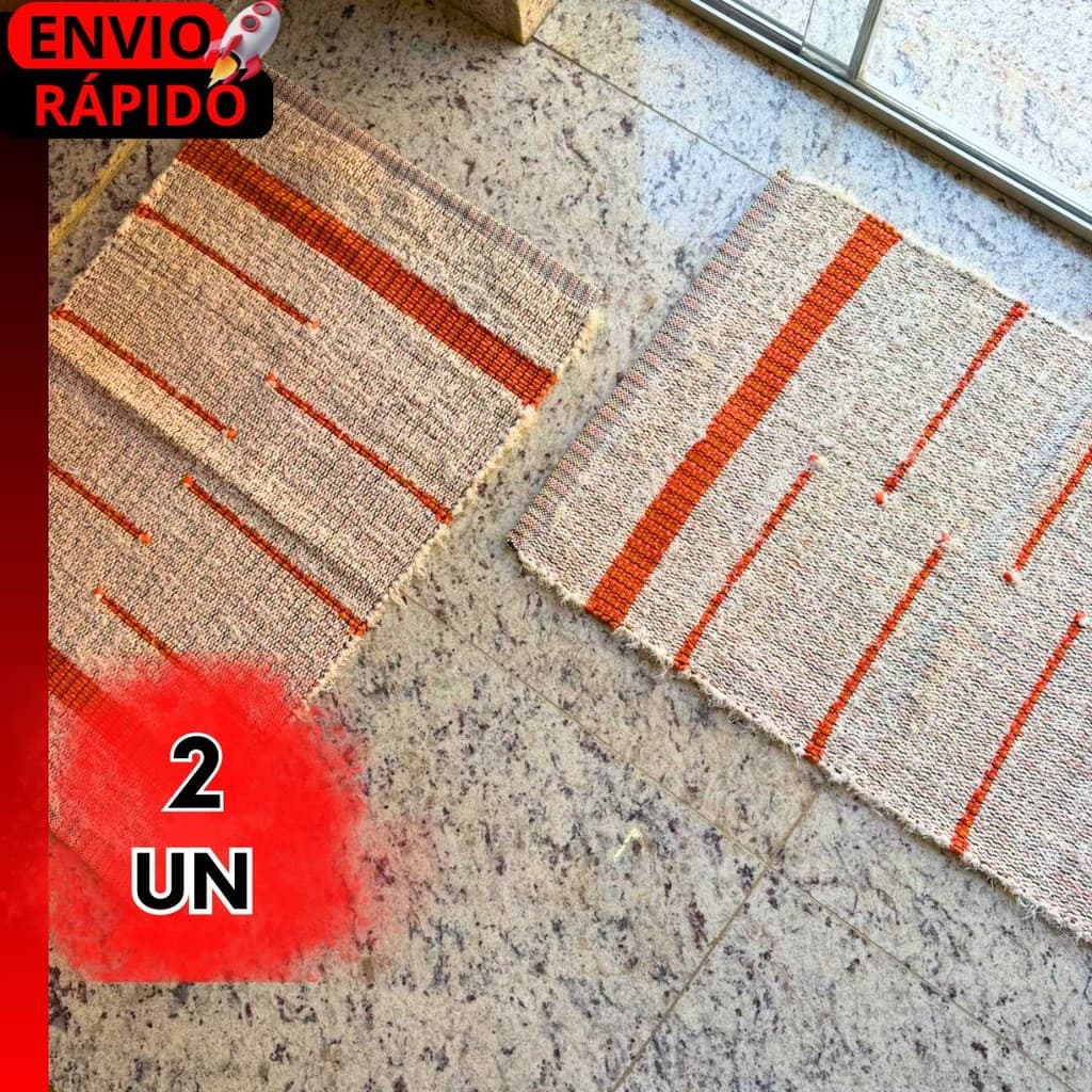 2 UN Tapete Decorativo Luxo  Estilo Rústico | Ideal para Sala, Banheiro ou Varanda | Presente Útil