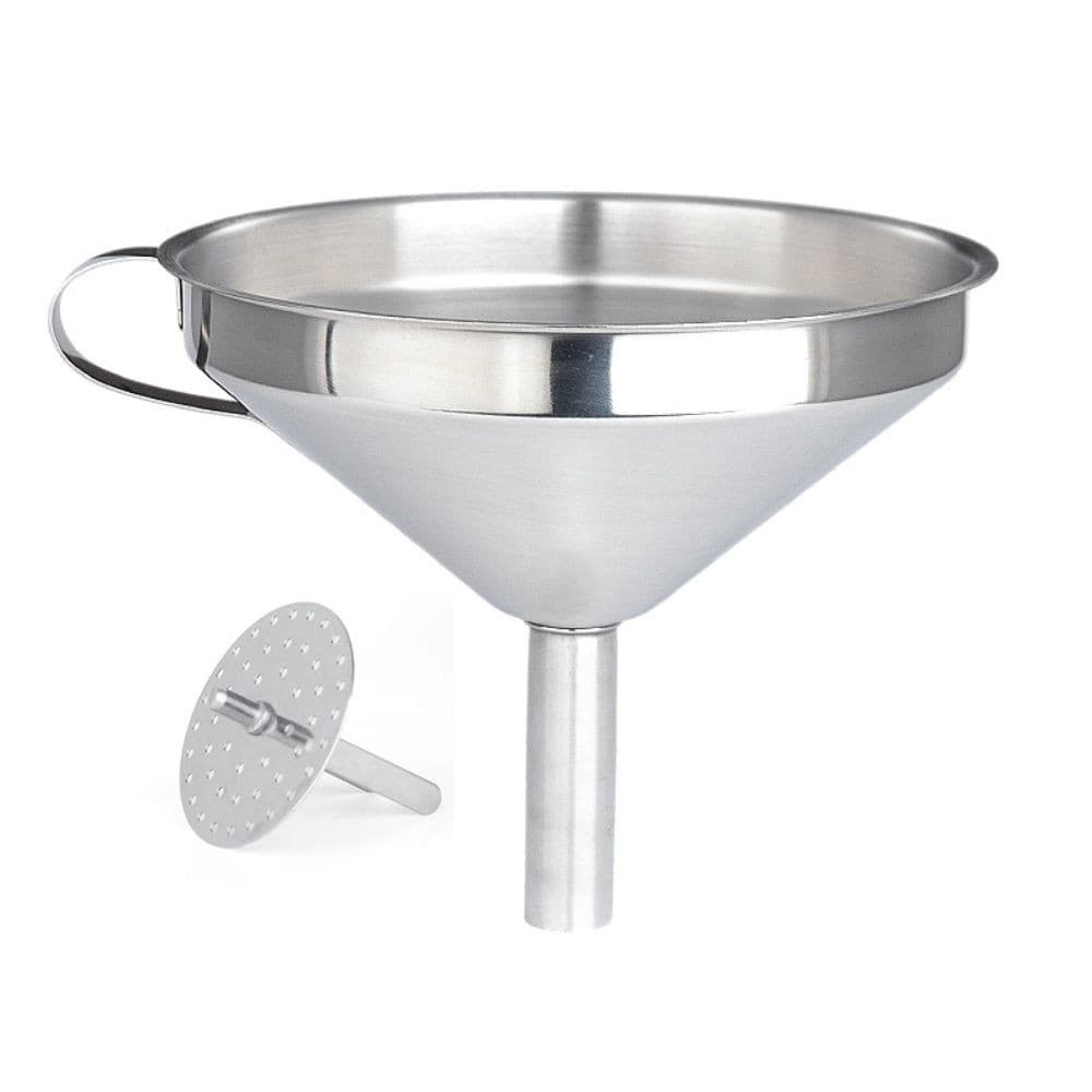 Funil Com Peneira Coador Aço Inox 15cm Profissional Coquetel